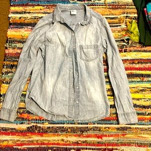 Jean button up shirt